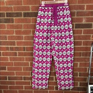 Good & Plenty Unisex Purple Lounge/Pajama Pull On Elastic Waist/Drawstring Pants